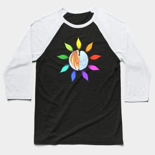 Sunflower Icon Baseball T-Shirt